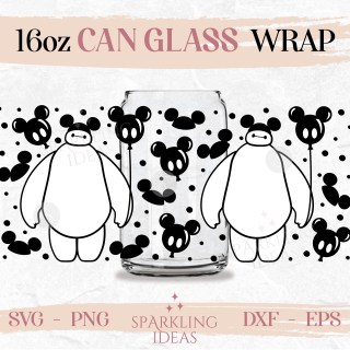 Baymax Mickey Balloon SVG