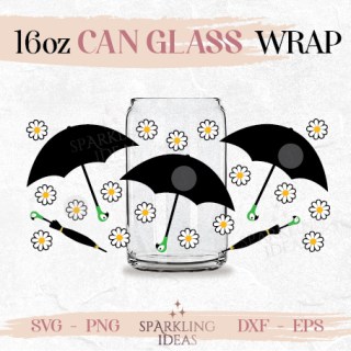 Umbrella Poppins 16oz Practically Perfect What's Poppins