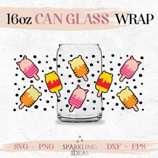 Pooh Friends Popsicles Can glass SVG 16oz, Ice Cream Ears Glass Svg, Piglet Summer Snack Inspired Wrap Svg