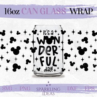 Its A Wonderful Day Mickey Libbey 16oz SVG