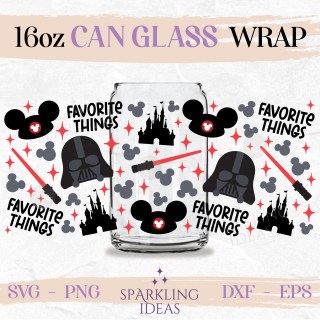 darth vader disney star wars libbey SVG