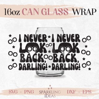 I Never Look Back Can Glass SVG 16oz, Edna Mode Glass Svg, Retro Groovy Wrap Svg, Vintage Groovy Svg, The Incredibles Inspired Wrap Svg