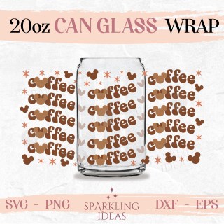 Mouse Coffee Retro Libbey 20oz