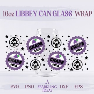Grape Soda Pin Can Glass SVG, Up Movie Inspired Wrap Svg, Adventure is out There SVG