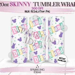 20oz Skinny Tumbler Magical Easter Wrap, Easter Inspired Tumbler, Easter Peep Digital PNG Sublimation